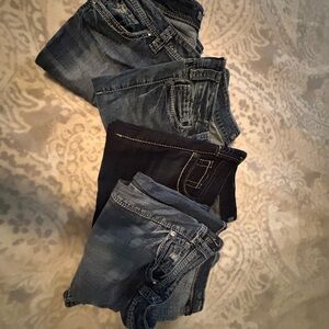 Silver Jeans Women's Flare & Wide Leg Jeans - Blue and Black